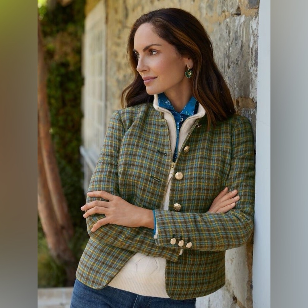 NWT Talbots Shetland Officers Jacket - Picture 2 of 13